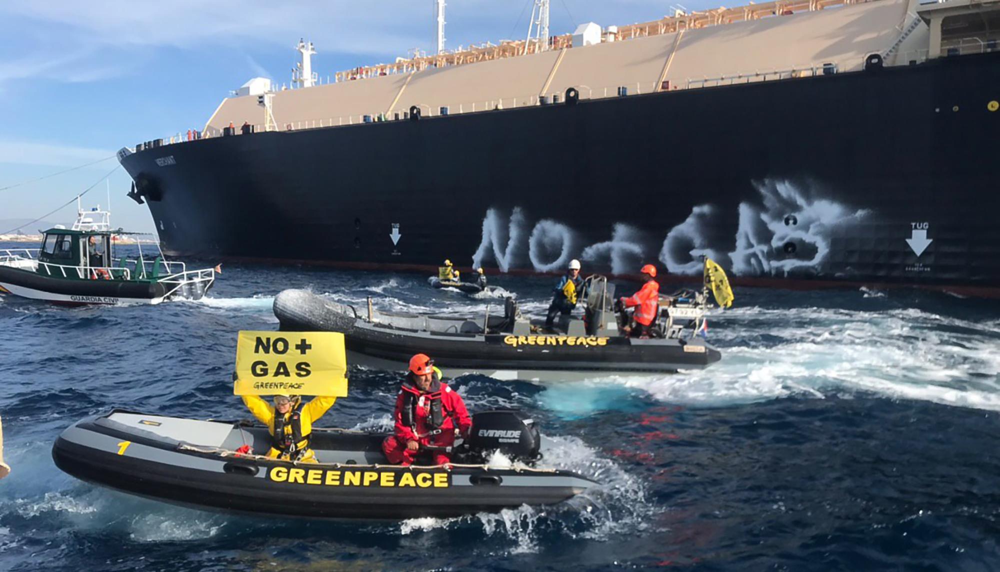 Greenpeace gas Sagunto